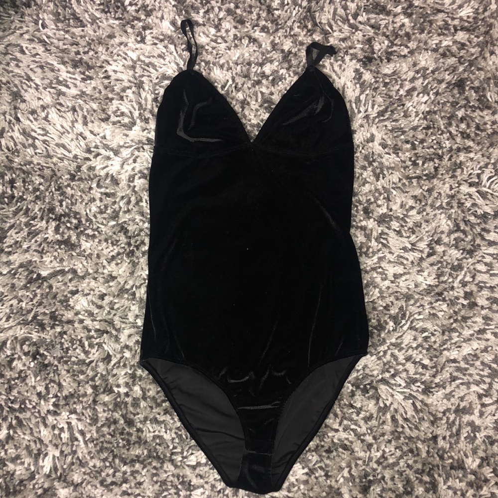 Velvet body suit